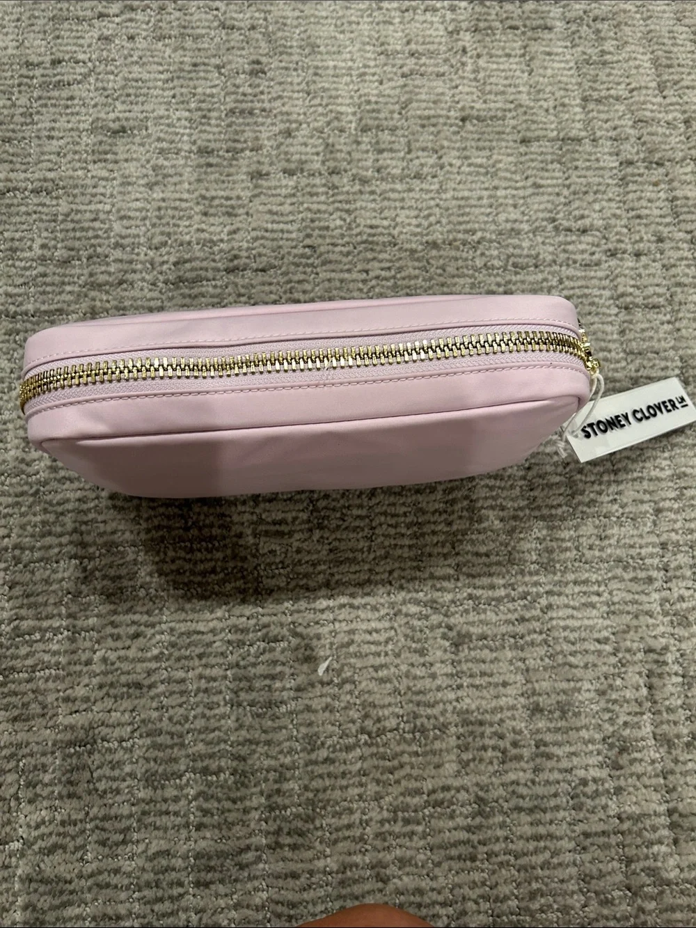 Stoney Clover Lane Pink Star Appliqué Cosmetic Pouch